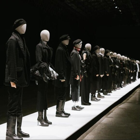 Grail Y2K Runway Item! Ann Demeulemeester Black Wool Pants w Calf Buckle Detail - Picture 9 of 9